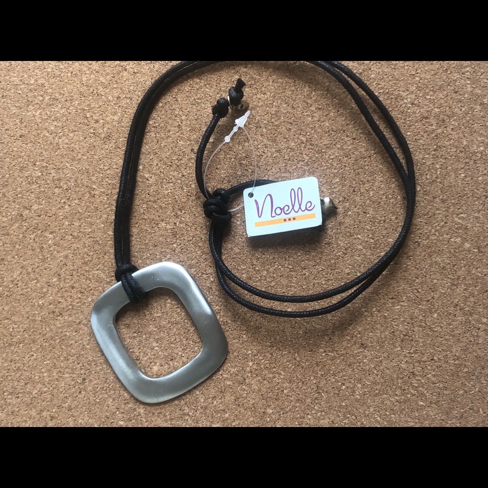Modern Geo corded necklace. +bonus !